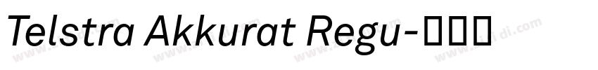 Telstra Akkurat Regu字体转换